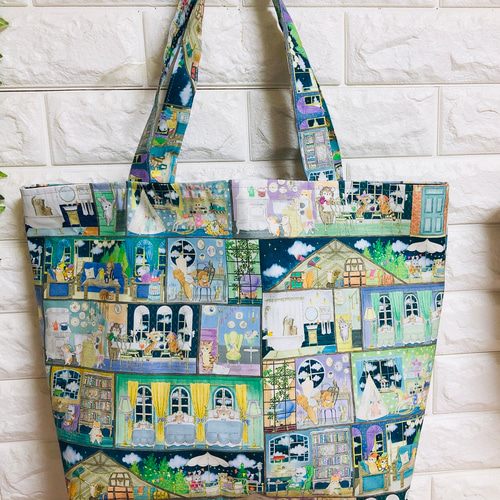 ❤️yukiemonラビリンスハウスビッグトートバッグ❤️人気生地の為、お