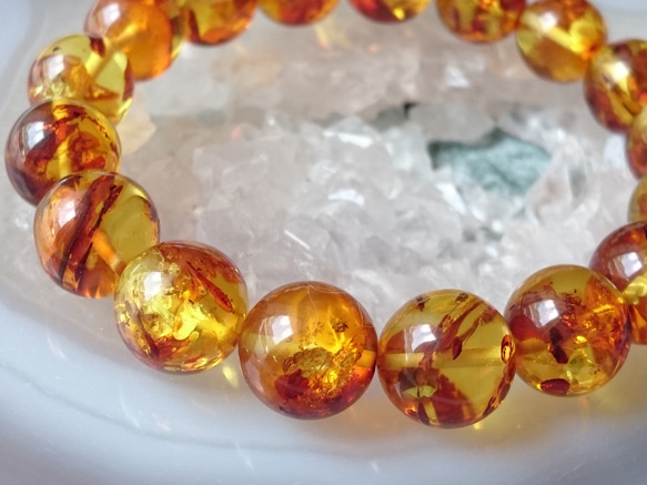 ハニーナッツアンバー✨ブレスレット ブレスレット F* 通販 17233239