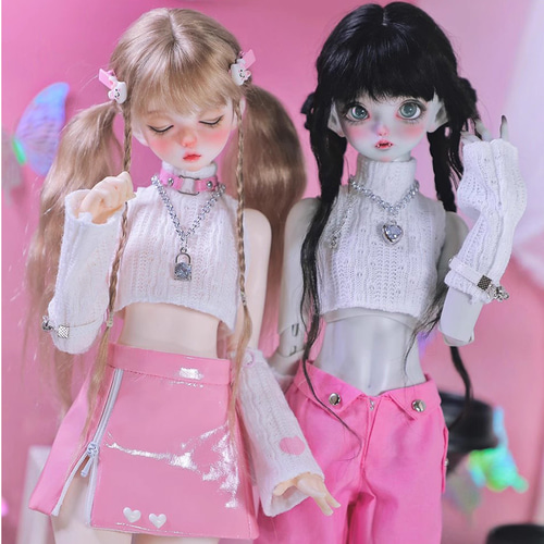 ドール服 1/4サイズ mdd msd スカート 5点セット bjdドール衣装 その他