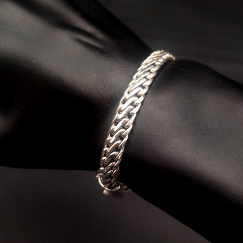 8mmエイトノット【シルバーチェーンブレスレット】 ブレスレット Raven