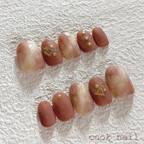35 【即日発送】ココアネイル ネイルチップ（つけ爪） cook nail 通販