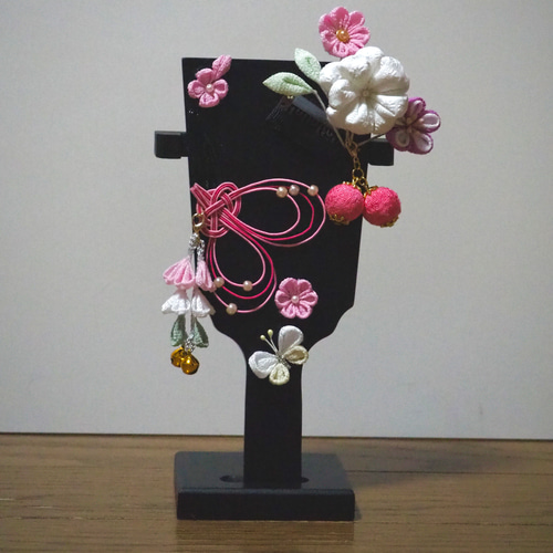 初節句 ひな祭り 髪飾りにもなる羽子板飾り 色オーダー可能 正月飾り