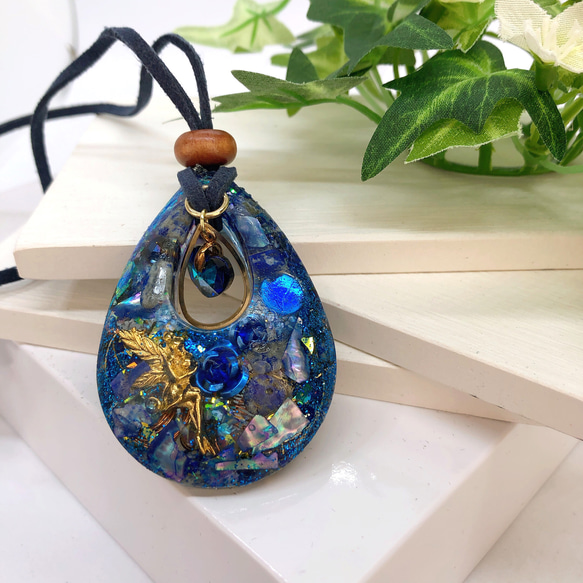 高波動）アクセサリー ペンダント ネックレス 天然石 オルゴナイト