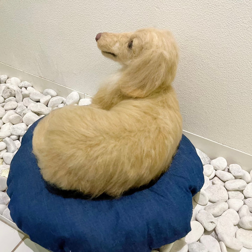 オーダー 犬 ダックス 羊毛フェルト 世界でたった一つ♡たまには抱っこ