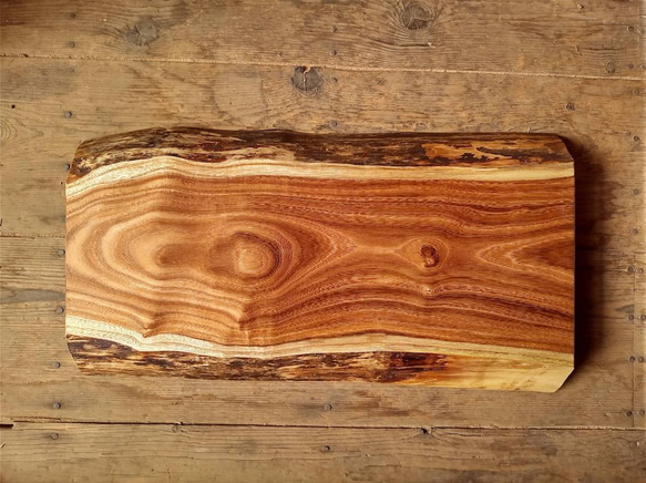 木製看板製作】 槐 28cm×50cm厚み4.6cm / 一枚板看板 表札・ネーム