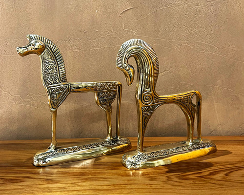 値下げ ボッセ BOSSE 壁飾り 木馬 GOLD ヴィンテージ アンティーク