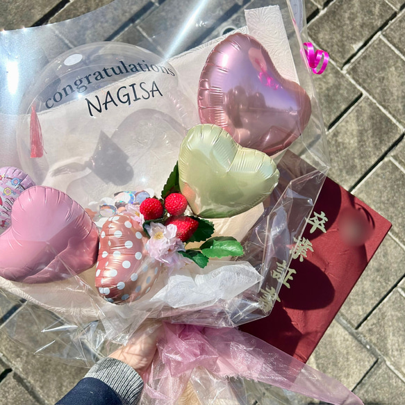 発送は3月10日以降になります ピンク❤︎キティちゃん 卒業バルーン