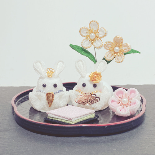 つまみ細工雛人お雛様 ひな飾り 雛人形 お雛様 ひな人形・雛飾り hana