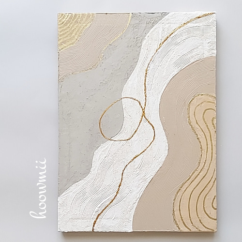 漆喰アート 漆喰パネル インテリアパネル ファブリックパネル hoowmii