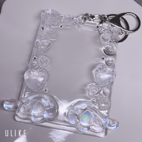 レジン トレカケース 硬質ケース デコ 推し活 B8 名刺入れ・カード