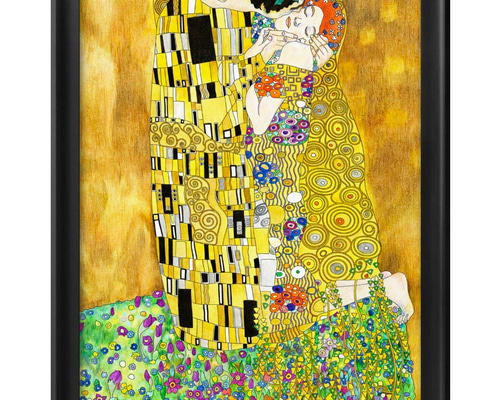1248□アートポスター 絵画 A3サイズ『グスタフ・クリムト 接吻