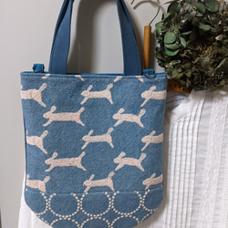 春色ミナペルホネントート【runrunrun/blue】ランランランブルー