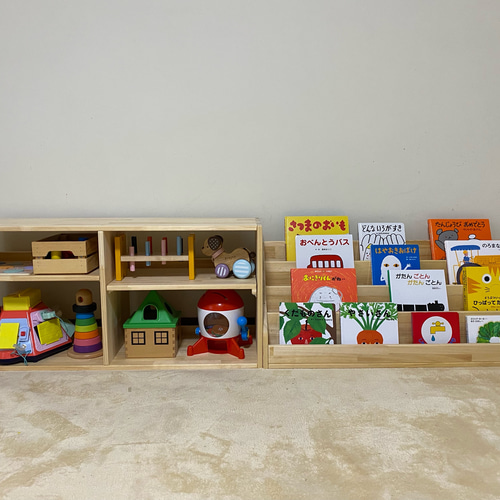 絵本棚 上下取り外しタイプ 40日発送 本棚・絵本棚・マガジンラック