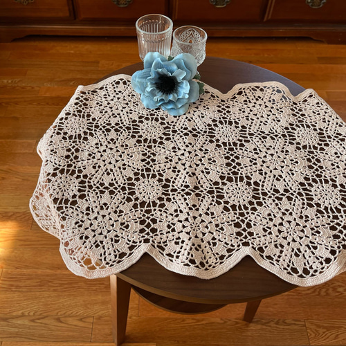 ハンドメイド レース編みドイリーNo.50 その他インテリア雑貨 Kazoo