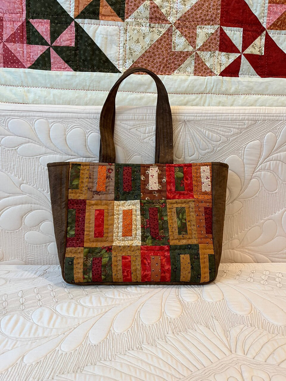 パッチワークキルトバッグ 2 トートバッグ EmmaMai 通販 18437437