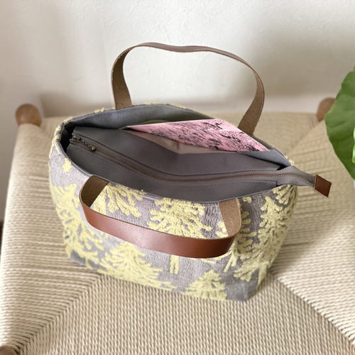 ⚮̈ミナペルホネン metsä yellow かくれんぼトート タック入 トート