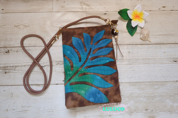 ハワイアンキルト ☆ ショルダーバッグ ☆ サコッシュ ウル ポーチ