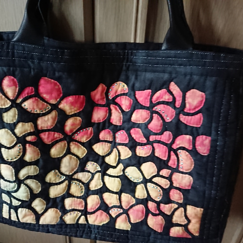 送料無料)ハワイアンキルトバック (ステンドグラスキルト仕立て