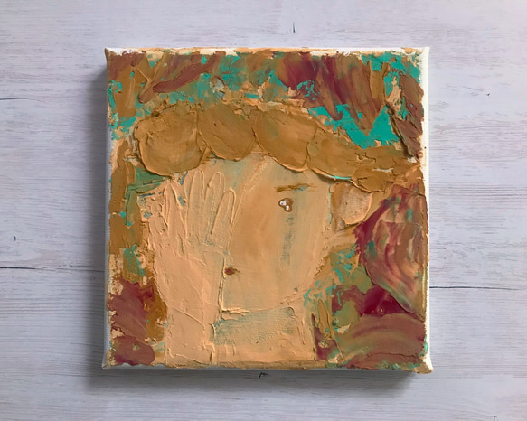 原画 抽象画 アクリル画 手描き モダンアート テクスチャ―アート 幸せ