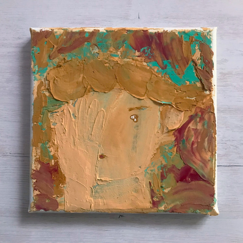 原画 抽象画 アクリル画 手描き モダンアート テクスチャ―アート 幸せ