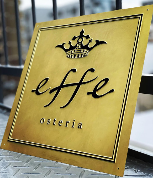 オーダーメイド 別途お見積り 真鍮ゴールドプレート 浮き出し文字