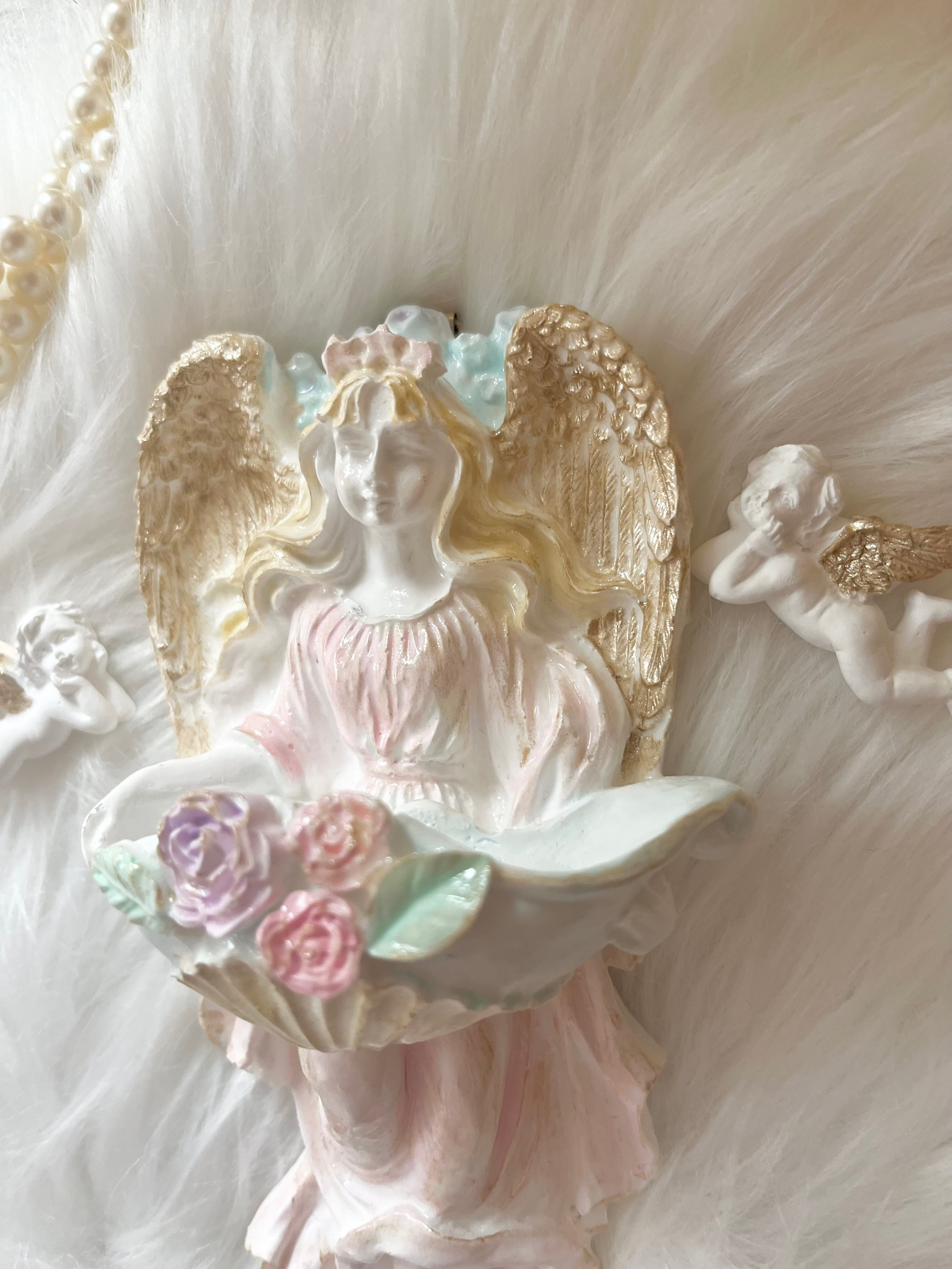 フランス アンティーク オルモル 香水瓶 ホルダー 真鍮 エンジェル