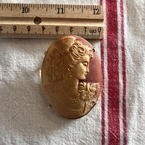 カメオ Cameo アンティーク ヴィンテージ 2WAY ブローチ&ペンダント