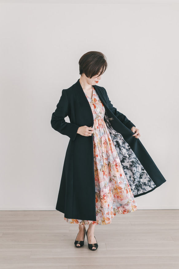 総裏リバティ生地】卒業式/卒園式/フォーマル/冠婚葬祭 上質アンゴラ