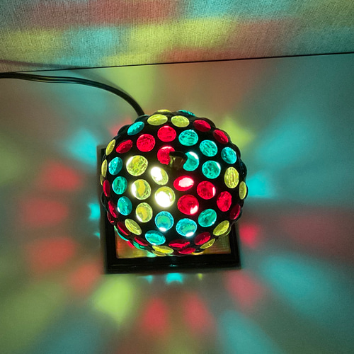 カラフルりんごのステンドグラスランプ 2 スタンドライト・テーブル