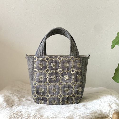 ⚮̈ミナペルホネン anemone × ヌビ まるっこトート ヌビバッグ トート