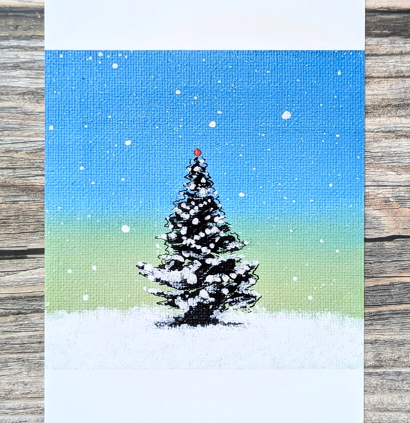 ⛄【選べる3枚】『あなたの願いが叶いますように』 ポストカード 冬 雪