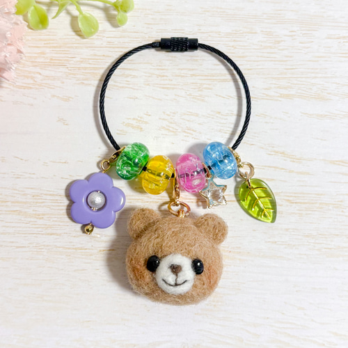 ♡色を楽しむ♡羊毛フェルトのカラフルじゃらじゃらワイヤーリング