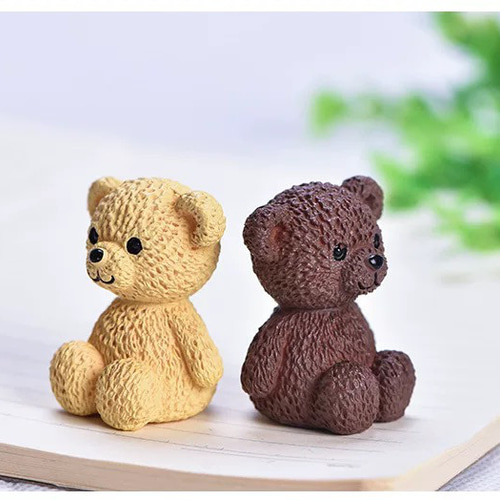 ミニチュア ミニフィギュア くまちゃん 1個 （小）全3色 ドールハウス