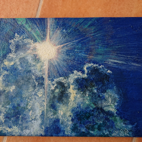 太陽－油絵 絵画 mimimosa 通販 18540598｜Creema(クリーマ