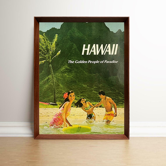 HAWAII ハワイ 1960年代 アメリカ ヴィンテージ 雑誌 広告 額付
