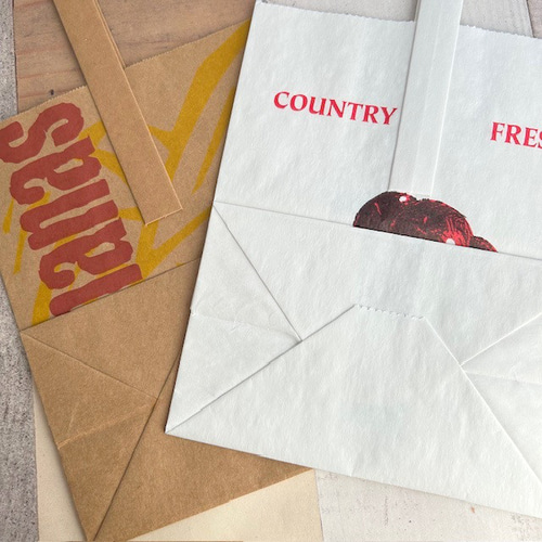 海外 マルシェ袋 ヴィンテージドイツの袋2種7枚✖️5 海外 マルシェ袋