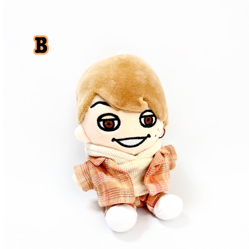 ∞ちびぬい］ジャケット+パンツset・チェック柄 ぬいぐるみ SHIKI