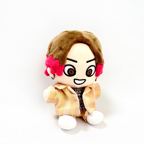 ∞ちびぬい］ジャケット+パンツset・チェック柄 ぬいぐるみ SHIKI