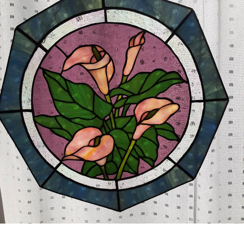 ステンドグラス 高級アートパネル インテリア壁掛け（Ap-83. カラー