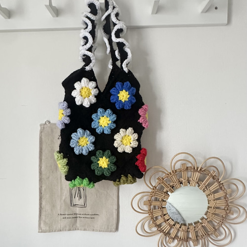 モチーフ編み トートバッグ かぎ針編み トートバッグ M 通販 18623775