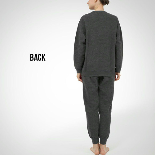 ひだまり スエットスーツ グレー 上下 婦人用 Lサイズ ダンロン 抗菌