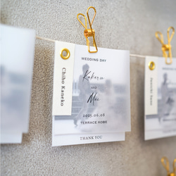 席札+メッセージカード “Index mini”｜Aタイプ 席次表・席札・メニュー