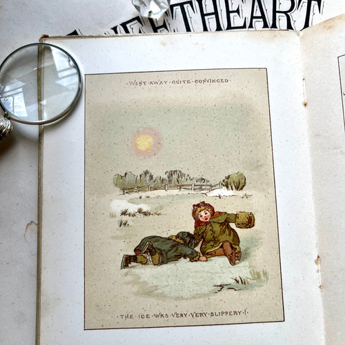 英国で出会った♪ アンティーク 古書 1890年版 詩集絵本 「TENS AND