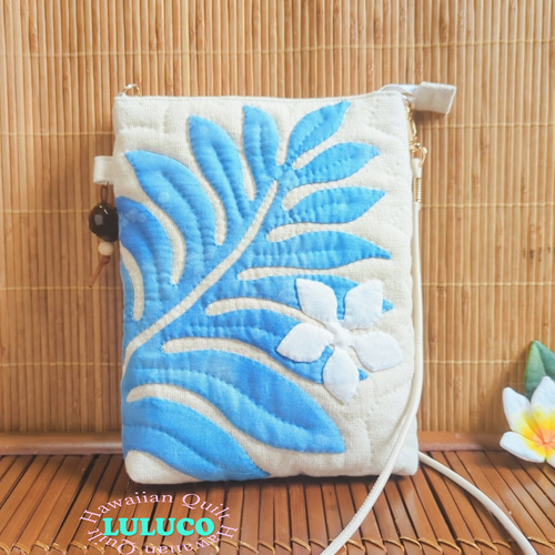 ハワイアンキルト ☆ ショルダーバッグ ☆ サコッシュ ウル/ホヌ