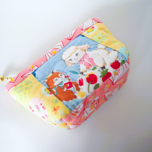 福袋 作成キット ミニポーチ・お手玉巾着セット パッチワーク ねこ