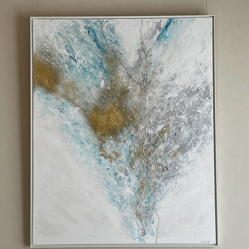 泡沫 -Bay- 】 大きめ/和風/禅/絵画/アート/抽象画/ニュアンス/モダン