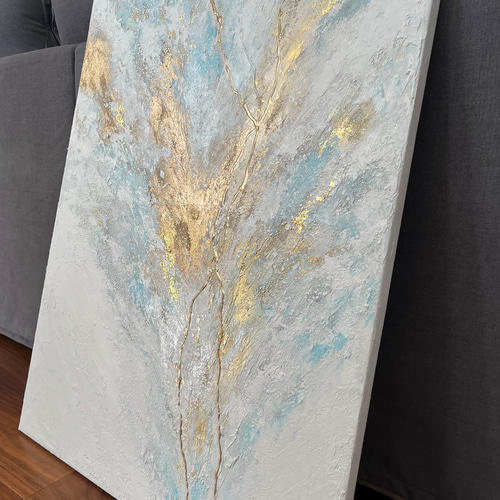 泡沫 -Bay- 】 大きめ/和風/禅/絵画/アート/抽象画/ニュアンス/モダン