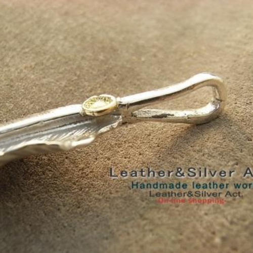 イーグル フェザー ペンダント トップ 手彫り シルバー925