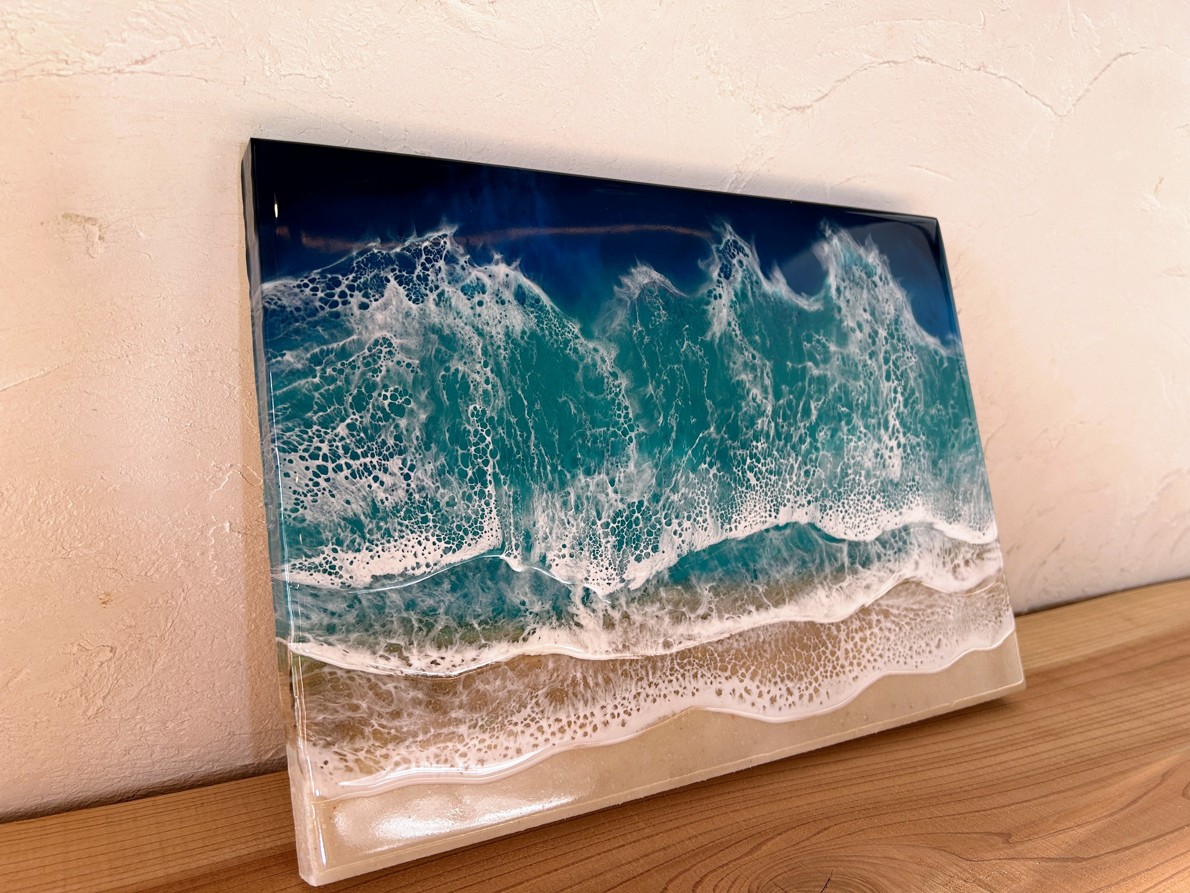 B4サイズ】オーシャンレジンアート/ハワイ/海アート/波アート その他