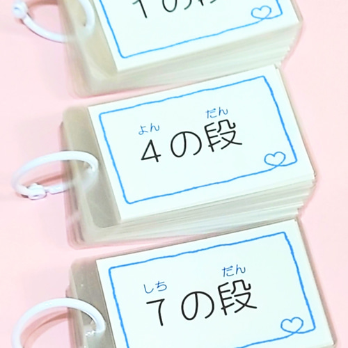 かけ算 暗記カード（ラミネート加工済み）算数カード 小学生中学生